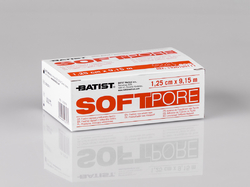SOFTPORE - Fixační náplast z netkaného textilu, 2,5 cm x 9,15 m, KRAB (12 kusů)